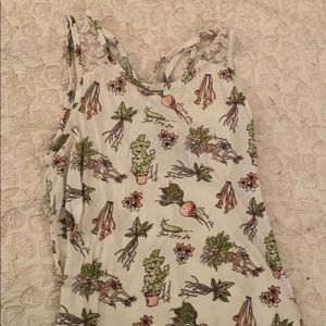 White Harry Potter botanical shirt